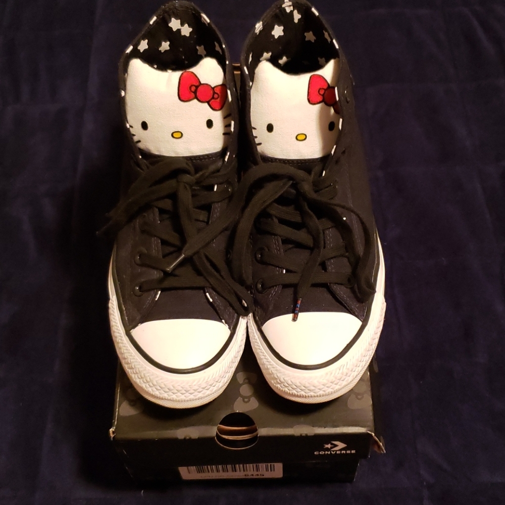 Hello Kitty Converse high tops - sz 7.5